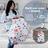 Floral Pattern Car Seat Cover and Nursing Cover - Soft and Stretchy