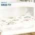 GRSSDER Stretchy Ultra Soft Fitted Bassinet Sheet Set 2 Pack, Universal Fitted for Baby Cradle, Moses Basket, Safe and
