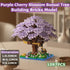 2 (2201 Beego Bonsai Tree Cherry Blossom Building Toy Not Compatible with Lego, Japanese Sakura Pink&Purple Flower