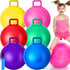 Lewtemi 6 Pcs Hopper Ball - 22 Inch Inflatable Jumping Hopping Ball with Handle and Air Pump for Kids Outdoor Games