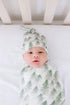 Evergreen Large Premium Knit Baby Swaddle Blanket by Copper Pearl