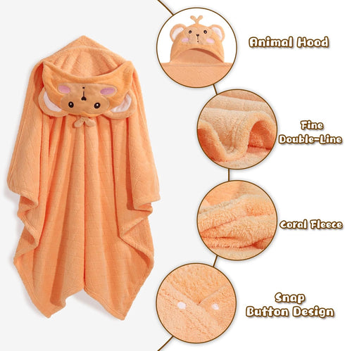 0-5 2 50 32 Inch 2-Pack Toddler Bath Towel for Boy Girl Years, Pcs Baby Towels with Hood, Large Size * Toddlers Towels