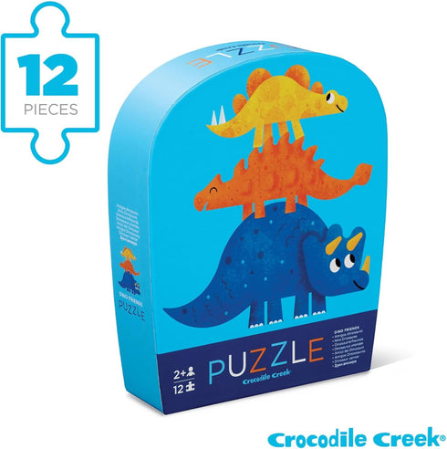 12-pc Mini Puzzle - Dino Friends