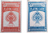 Economy Playing Cards - 2 Decks (Red and Blue), 2.3/8 inches by 3.3/8 inches, Plastic Coated for Poker and More