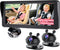Wkzay HD 1080P Dual Baby Car Camera for 2-Kids: 6.9 Inch Split Display