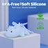 Ammonite 8 Dragon Night Light, Cute Dragon Lamp with Color Lights, Soft Silicone Kids Nursery Nightlight LED Touch