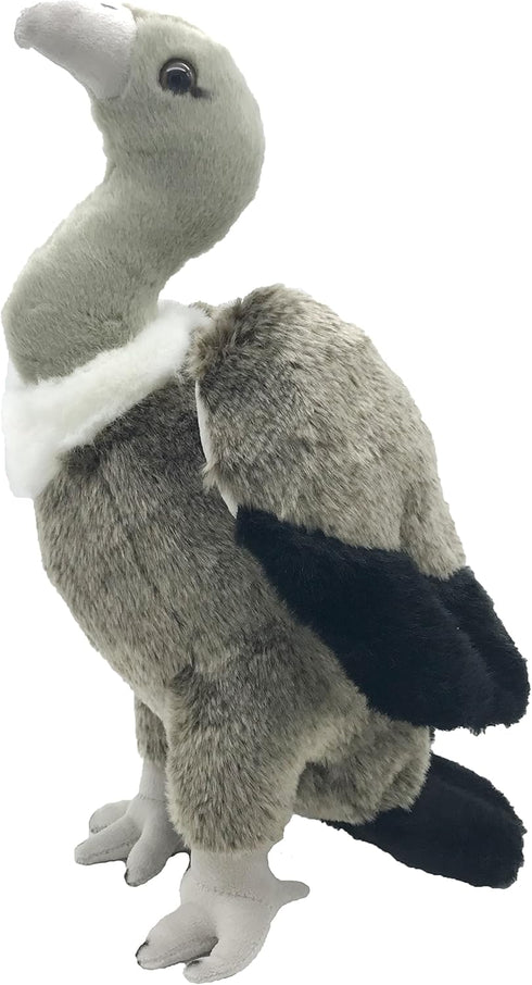 Cute Life Like Vulture Stuffed Animal Plush Toy, 14in Simulation Cinereous Vulture Doll Gift