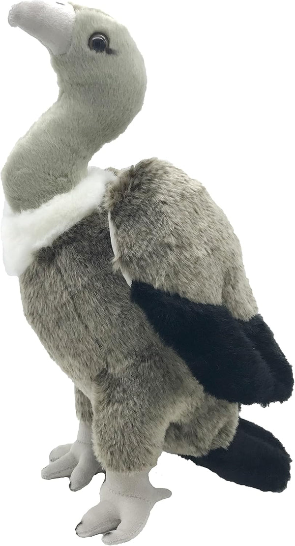 Cute Life Like Vulture Stuffed Animal Plush Toy, 14in Simulation Cinereous Vulture Doll Gift