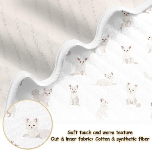 KICPOAY Dogs Cute Chihuahua Baby Swaddle Blanket for Boys and Girls, Muslin Baby Receiving Swaddle Blanket, Soft Cotton
