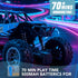 NXD 1:18 4WD 2.4 6 7 8 9 10 11 12, RC Truck, Remote Control Car with Spray & Light, All Terrain Off-Road Monster Truck