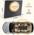 360 Baby Car Mirror with Light - Remote Control, Adjustable, Shatter Resistant Car Seat Mirror - Clear Night Vision