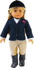 18-Inch American Fashion World Riding Outfit for Dolls | Helmet and Boots Included | Premium Quality & Trendy Design |