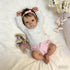 18 inch 3+ RXDOLL Cute Reborn Baby Dolls Silicone Full Body Girl Realistic Newborn Baby Girl Real Life Silicone Babies