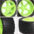 1/10 PreGlued 12mm Hex 2.2'' RC Buggy Wheels and Tires for Traxxas Redcat Shockwave WLtoys 144001 Off-Road Cars