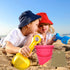 Holady 7.3'' Summer Plastic Beach Castle Mold Buckets, Large Size Sand Bucket Water Bucket for Beach Fun Great Party