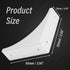 BokWin Metal,4 2.56 Inch Silver Box Corner Protector Pcs Decorative Corner Brackets with Screws,Safety Edge Guard