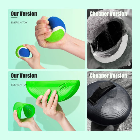 Set, 3-12, 6 6 Upgraded Toss and Catch Ball Game Kids Toy Stocking Stuffers for Boys Girls Ages Includes Paddles Sticky