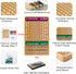 11 4 2 2-11 Horse Race Board Game with Luxury Metal Horses, Dice, Card Boxes and Thickened Wood Game Board for Players