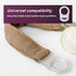 5-Pack Silicone Pacifier Clip Holders - Clear Food Grade Adapter Rings