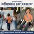 Hiccapop UberBoost Inflatable Booster Car Seat | Blow up Narrow Backless Booster Car Seat for Travel | Portable Booster