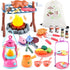 Kids Camping Toys Set 50 PCS with Campfire, BBQ Grill, Food Toy