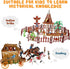 Playset, NUOBESTY Cowboys and Indians Plastic Figures Wild West Cowboys and Indians Models for Miniature Sandbox