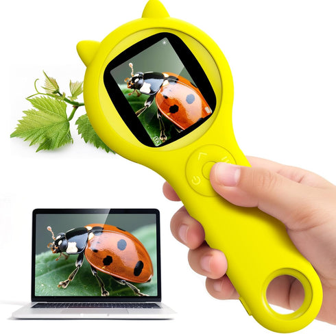 Ashfly Handheld Microscope for Kids - Educational Science Toys, Christmas & Birthday Gifts