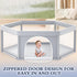 65x65 Inch XVISHX Hexagonal Baby Playpen, Playpen for Babies and Toddlers, Baby Play Pen Playard for Indoor & Outdoor