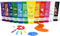 Noosuna Washable Finger Paint with a Sponge Head, 12 Colors (1.69fl oz/Tube) Non-toxic,