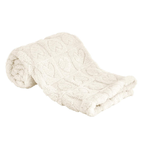 Yurhap Fleece Baby Blanket Heart Checkered Blanket, Ultra Soft Cozy Baby Blankets