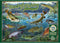 Cobble Hill 1000 Piece Puzzle - Hooked on Fishing - Sample Poster Included