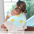 tplaotee 22x11in White Polka Dots Cartoon Yellow Chicks Cotton Neutral Burp Cloths Breathable Baby spit up Cloth
