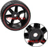 Hard Plastic Tires & Wheel Rims 12mm Hex Compatible with Traxxas HSP Tamiya Kyosho Himoto 1/10 RC Drift Car (Style 1)