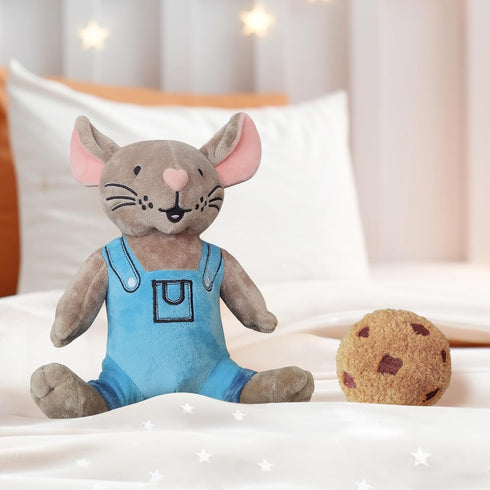 Please Give Mouse a Cookie - 2PCS, 4" Cookie Plush and Cute Mouse Plush for Children who Love Cookies