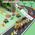 21 in 1 Dinosaur Truck Toys for 3-7 Year Olds, T-Rex Transport Car Carrier with 5 Pull Back Cars and 9 Dino Figures