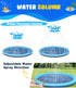 moinmoly 67" Summer Dog Splash Pad, Non-Slip Thickened Sprinkler Pool, Outdoor Pet Water Play Mat, Splash Pad for Dogs