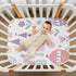 Flradish Cozy 27 39 Princess Castle Pink Crib Sheets for Boys or Girls,Stretchy Fitted Soft Breathable Crib Sheet