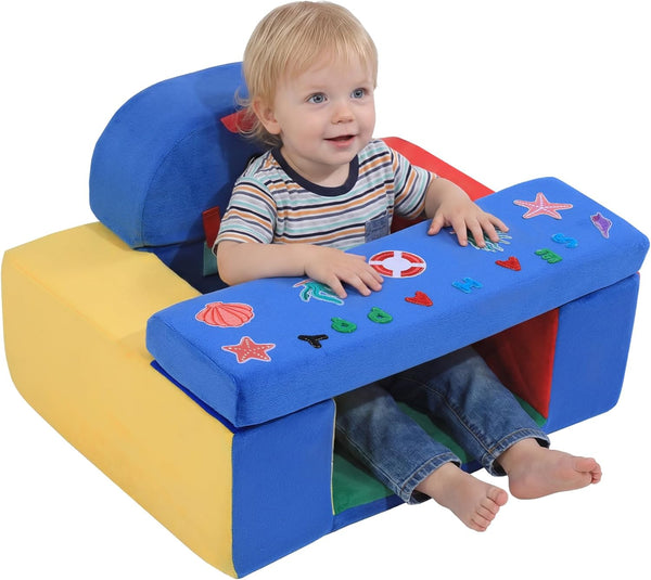 HOMBYS Sensory Baby Activity Chair, Foam Toddler Booster Seat for Dining Table