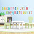 DECOWALL DS8-1701A Uppercase Alphabet ABC Letter Kids Wall Stickers - Peel and Stick Removable Wall Decals