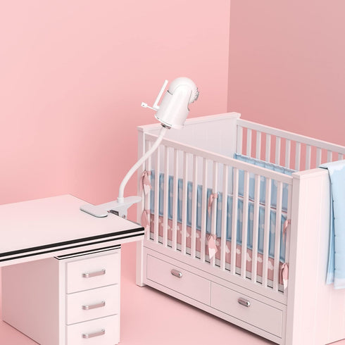 Universal Baby Monitor Mount, Baby Camera Holder Stand for Crib Nursery, Compatible with Infant Optics DXR-8 and DXR-8