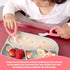 Baby Self Feeding Training Spoon and Fork Set with Travel Case, BPA-Free Toddler Utensils, Silicone/ABS (Pink)