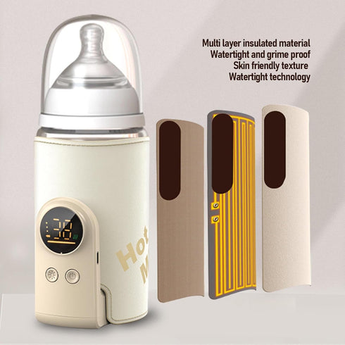 LICAEVEY Settings, (10000mah) Portable Bottle Warmer, Milk Bottle Heat Keeper with Fast Heating, Night Light, Multiple