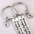 Ralukiia NICU Dad Mom Preemie Baby Gift - Mommy/Daddy of A Tiny Mighty Fighter Keychain