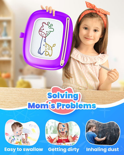 1-3, 1 2 3 Seimome Doodle Board for Toddler Toys Age Magnetic Writing Board, Preschool Learning and Educational Toys