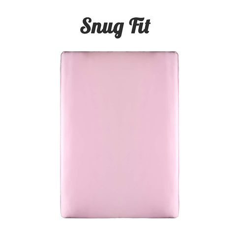 Pro Goleem Satin Pack n Play Playard Sheet, 27x39 Inch Fitted Portable Mini Crib Sheet for Girls Pink