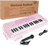 37 3 4 5 6, M SANMERSEN Kids Piano Keyboard, Keys Music Keyboard Piano Toys with Microphone, Portable Dual Speaker