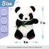 Hopearl Talking Panda Interactive Toy, Nodding Electric Plush Buddy Gift for Toddlers, 7''