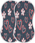 YETTASBIN Cute Love Heart Muslin Baby Burp Cloth, Super Soft Absorbent Cotton Burp Rag Baby Bibs Feeding Cloth