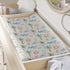KuphiL10C Summer Girls-16x32 Beach Theme Palm Tree Starfish Sun Pattern Baby Changing Pad Cover, Unisex Beach Ocean