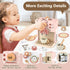 Playset Set Airlab Kids Coffee Toy Coffee Maker for Toddler Wooden Kitchen Accessories Pretend Play for Girls Boys Ages